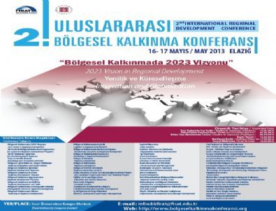 2. Uluslar Arası Bölgesel Kalkınma Konferansı 16 Mayıs’ta Başlayacak