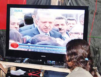 PKK'lılar Başbakan Erdoğan'ı izledi
