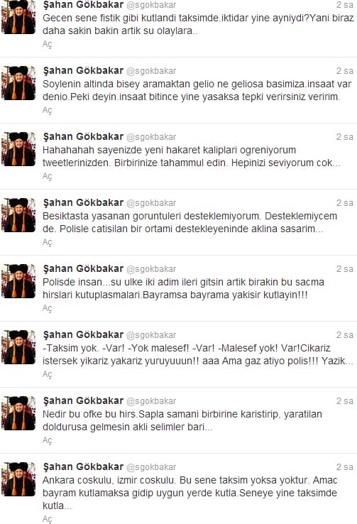 Şahan Gökbakar'dan 1 Mayıs Tepkisi