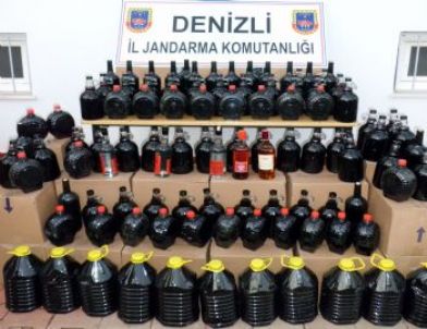 Denizli’de Kaçak İçki Operasyonu