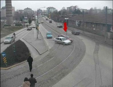 Eskişehir’de Trafik Kazaları Mobese Kameralarda