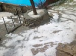 Kulp'ta Dolu Yağışı