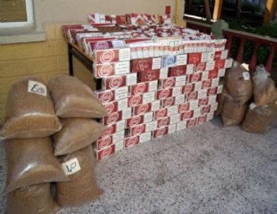 Torbalı'da Kaçak Sigara ve Tütün Ele Geçirildi