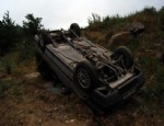 Eşme’de Trafik Kazası İki Yaralı