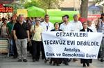 KAZIM ÖZALP - Antalya’da Cezaevinde Çocuklara Tecavüz İddiası Protesto Edildi