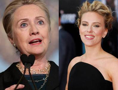 Scarlett Johansson Hillary Clinton Oluyor