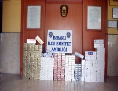 Sivas’ta 3 Bin 500 Paket Kaçak Sigara Ele Geçirildi