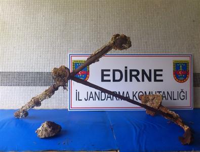 Keşan'da 2500 Yıllık Demir Çapa Bulundu