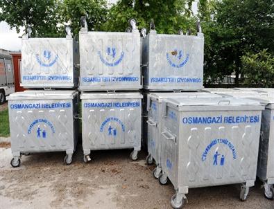 Osmangazi’de Okulların Çöp Konteynırları Yenileniyor