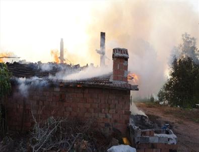 Denizli'de Sigara İzmariti Evi Yaktı