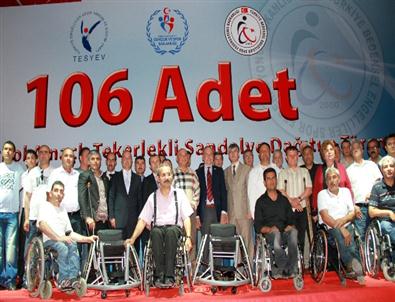 Tbesf ve Tesyev'den Engelli Sporculara 106 Tekerlekli Sandalye