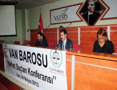 Van’da Nefret Suçları Konferansı