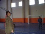 Kaymakam Görükmez Kapalı Spor Salonunda İncelemelerde Bulundu