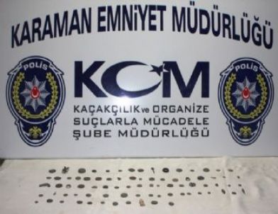 Karaman’da 95 Parça Tarihi Eser Ele Geçirildi