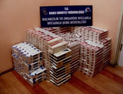 Kars’ta 10 Bin Paket Kaçak Sigara Ele Geçirildi