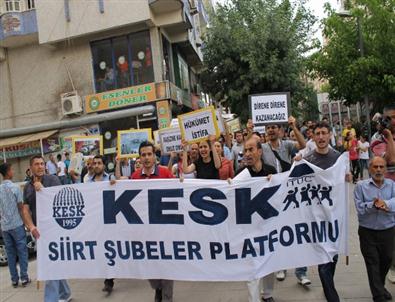 Siirt’te, Taksim'de Yaşanan Olaylar Protesto Edildi