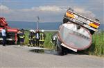 TOSUNLAR - Zift Yüklü Tanker Devrildi: 1 Ölü