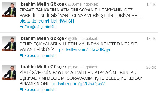 Melih Gökçek: Milletin malından ne istediniz vatan hainleri!