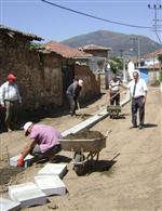 KAYAKÖY - Kayaköy’de Kilit Taş Seferberliği