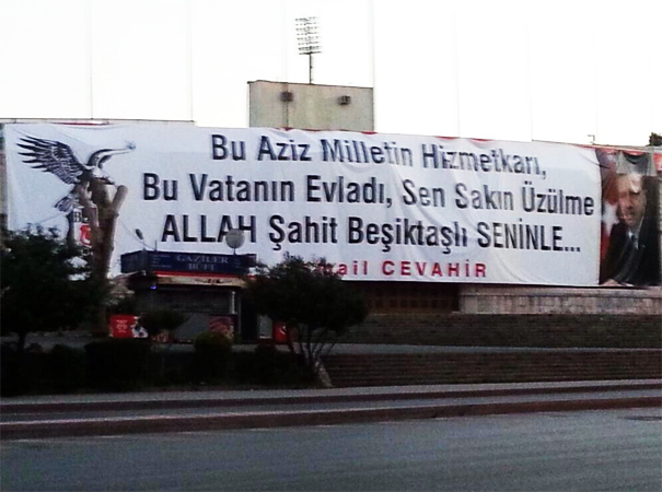 Çarşı'yı kızdıracak Erdoğan pankartı