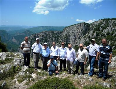 İl Genel Meclis Üyelerinin Çatak Kanyonu İncelemeleri