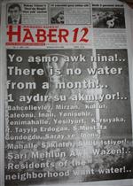 ZAZACA - Su Sıkıntısına Yerel Gazeteden İlginç Manşet