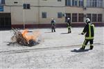 SIIRT BELEDIYESI - Siirt Kapalı Cezaevi'nde Yangın Tatbikatı