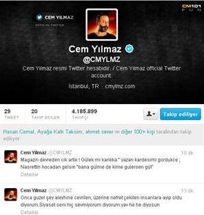 Cem Yılmaz: Siyaset seni hiç sevmiyorum