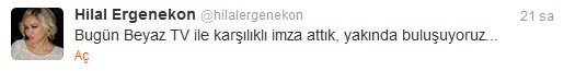 Hilal Ergenekon Beyaz TV'de