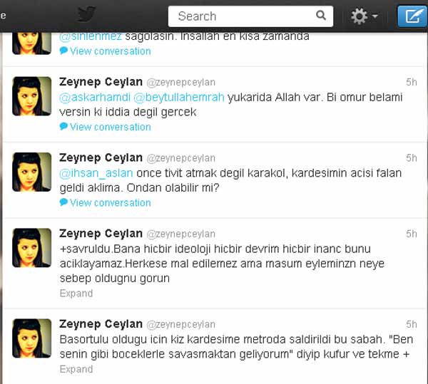 Eylemciler metroda başörtülü kıza saldırdı!