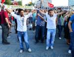 Dört büyük takım taraftarları Taksim'de