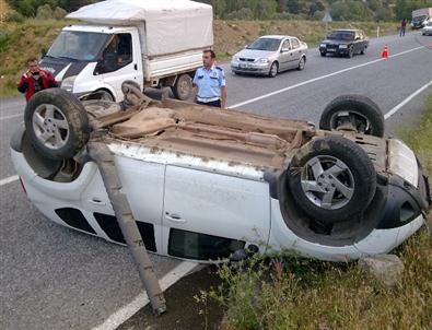 Yozgat’ta Otomobil Takla Attı: 5 Yaralı