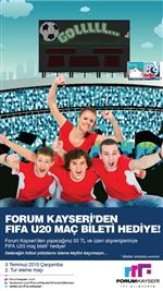 Forum Kayseri’de Alışveriş Yapanlar U-20 Maç Bileti Kazanıyor