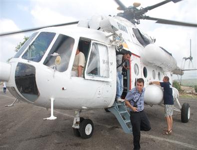 Yangın Helikopteri İle Keşif Uçuşu Yapıldı