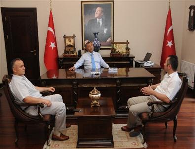Ak Parti Ordu Merkez İlçe Başkanı, Ordu Valisi'ni Makamında Ziyaret Etti