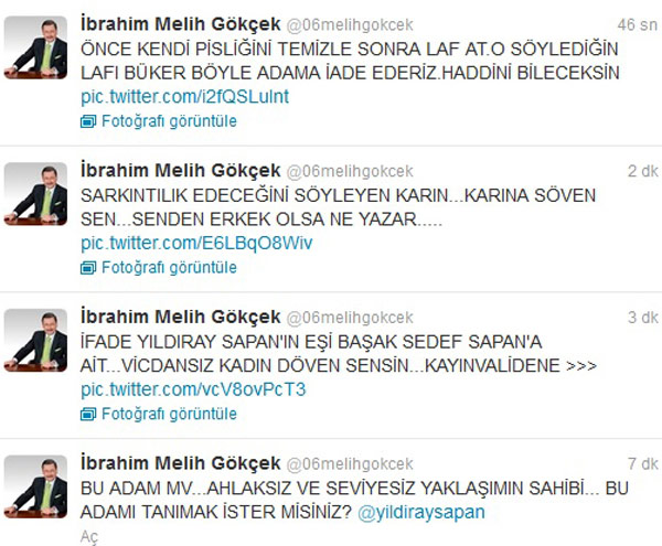 Gökçek, CHP'li vekili bombaladı