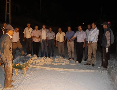 Karahacip Belediyesi’nden Gece Mesaisi