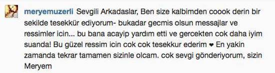 Meryem Uzerli'den Mesaj Var