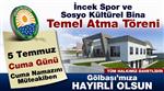 İncek’e Dev Spor ve Kültür Merkezi