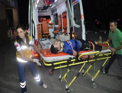 İnegöl'de Ki Kazada Motosikletli Genç Ağır Yaralandı