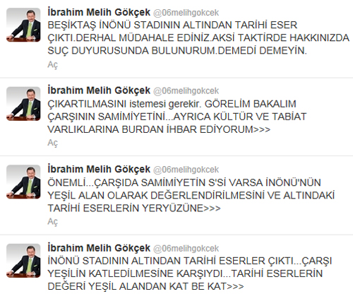 Gökçek: Çarşı'da samimiyetin 's' si varsa...