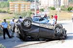 Ehliyetsiz Sürücü Otomobil İle Takla Attı: 3 Yaralı