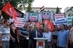 Mısır Büyükelçiliği Önünde Mursi'ye Destek Eylemi