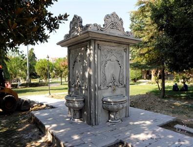 Manisa'da Sultan Parkı'na Tarihi Çeşme