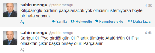 'Sarıgül CHP'ye girerse CHP parçalanır'