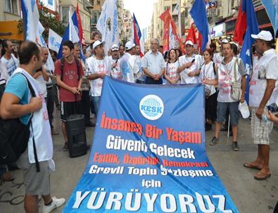 KESK, İzmir’den Ankara’ya Yürüyüş Başlattı