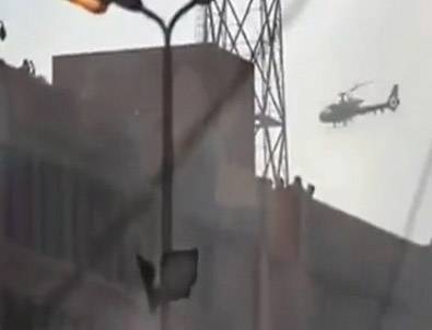 Mısır'da helikopterden kurşun yağdı