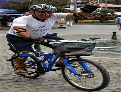 Sorunlara Dikkat Çekmek İçin 200 Kilometre Pedal Çevirdi