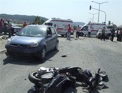 Çan’da Zincirleme Trafik Kazası: 1 Yaralı