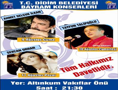 Didim Belediyesi'nden Bayram Konserleri